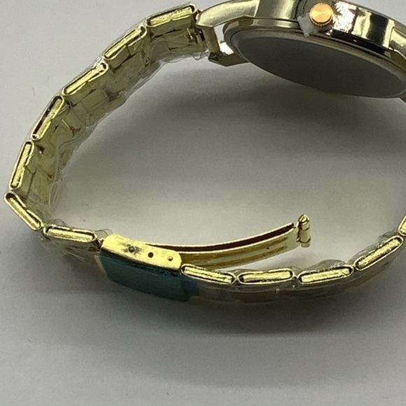 Geneva Quartz Stainless Steel Wrist Watch Unisex Gold Tone - Picture 11 of 12